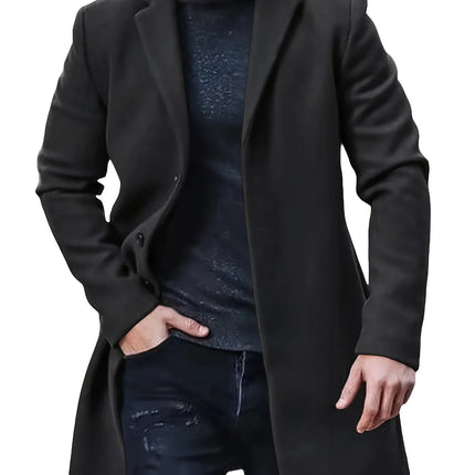Men's Elegant Single Breasted Winter Jacket