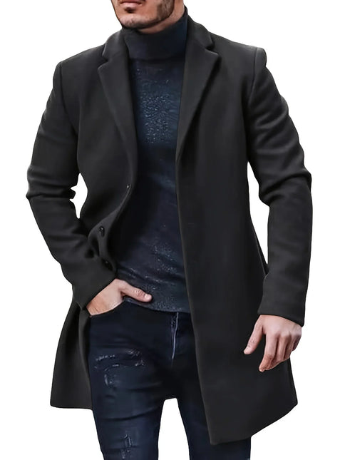 Men's Elegant Single Breasted Winter Jacket
