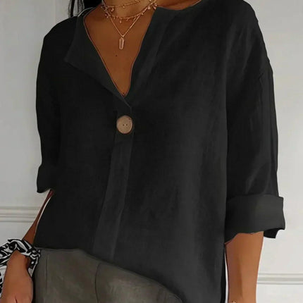 Women's V-Neck Casual Blouse