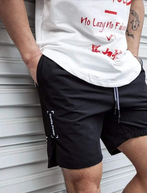 Men's Lightweight Casual Shorts Elastic Waist Drawstring Above Knee