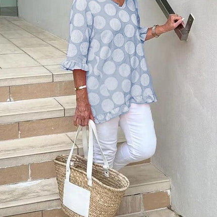 Women's Vintage Retro Print Top