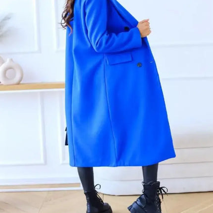 Women's Long Trenchcoat Elegant Fitted