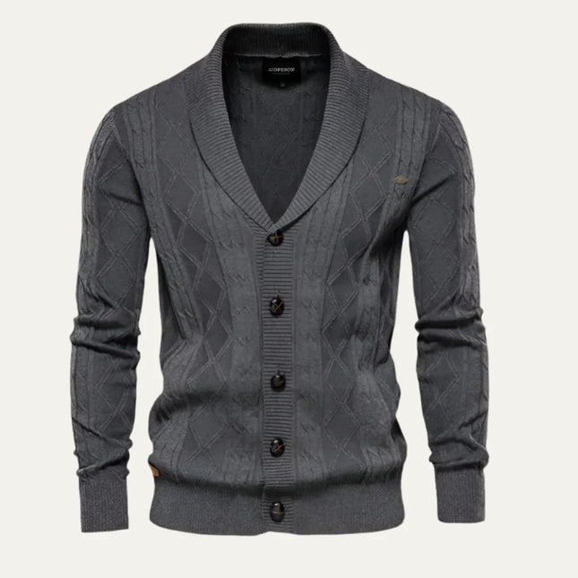 Men’s Elegant Cardigan Wool Blend