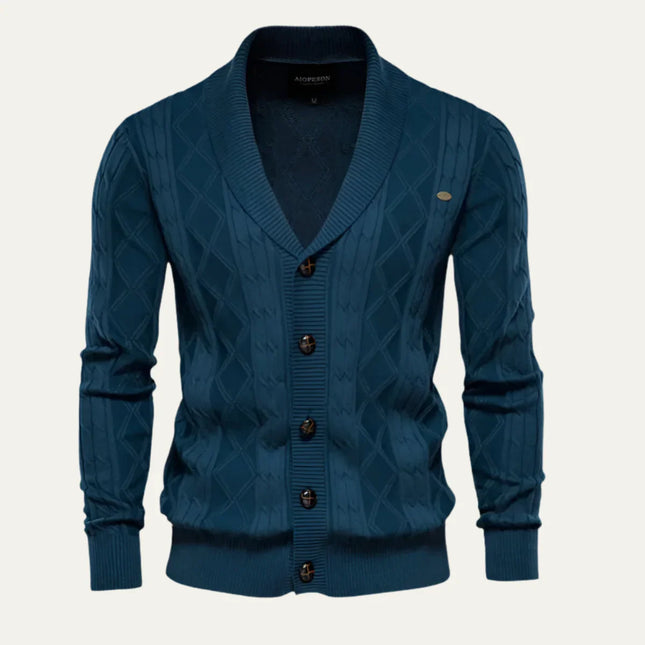 Men’s Elegant Cardigan Wool Blend