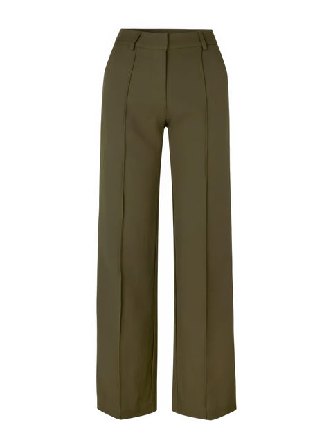 Women's Wide-Leg Trousers High-Waisted Tailored Fit Full Length