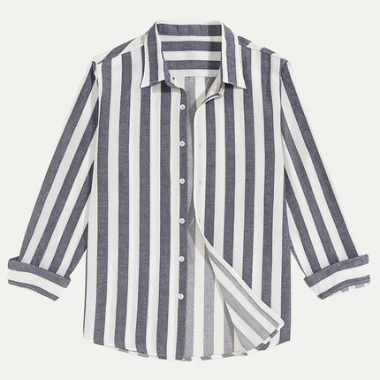 Men's Striped Linen Shirt