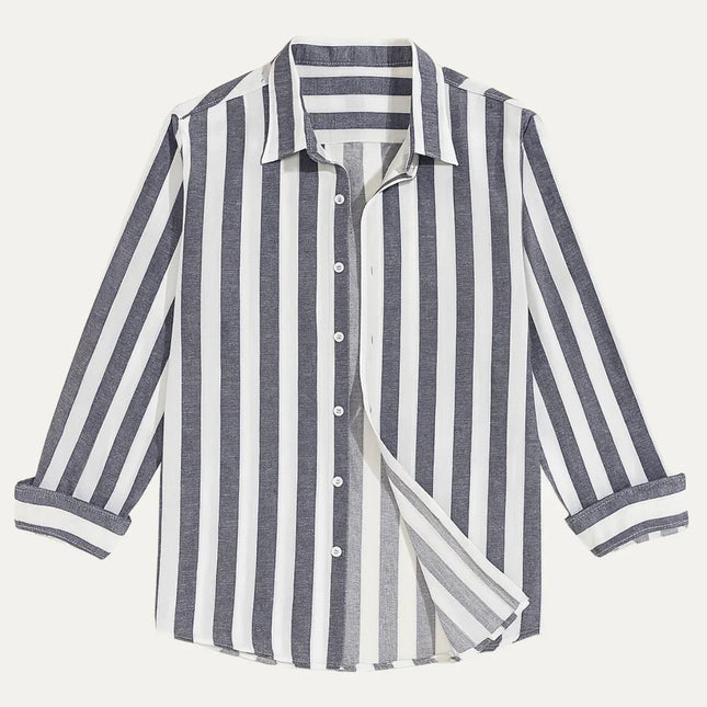 Men's Striped Linen Shirt
