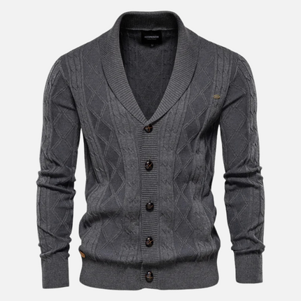 Women's Argyle Knit Cardigan