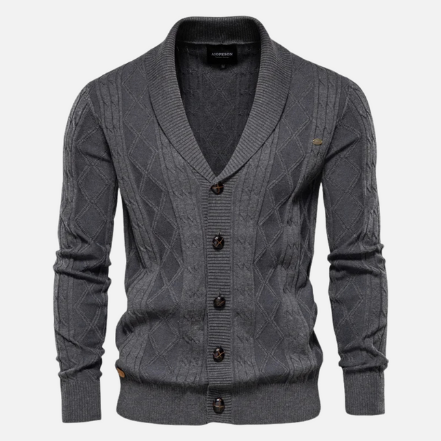 Women's Argyle Knit Cardigan