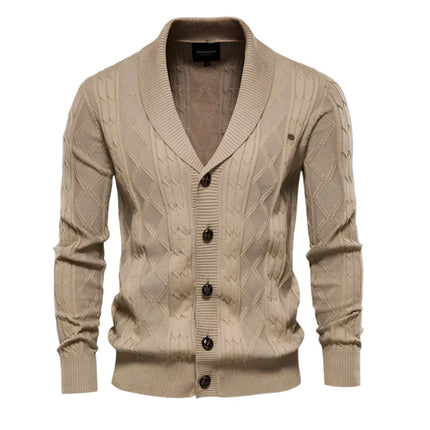 Men’s Elegant Cardigan Wool Blend