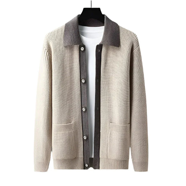 Men's Elegant Cardigan with Pockets