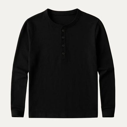 Men's Long Sleeve Cotton Polo