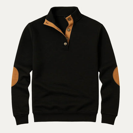 Men's Quarter Zip Jumper Cotton Blend