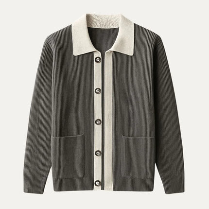 Men's Elegant Cardigan with Pockets