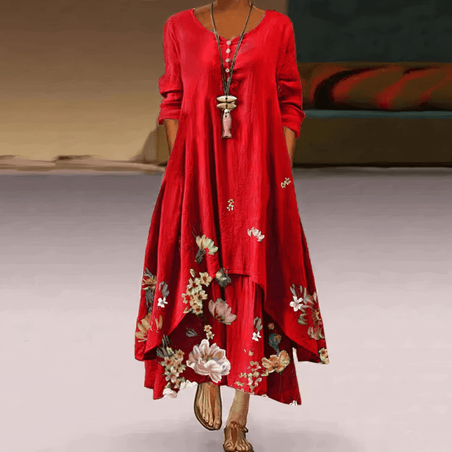 Women's Cotton Dress - Elegant, Sustainable, Breathable, All-Season Essential