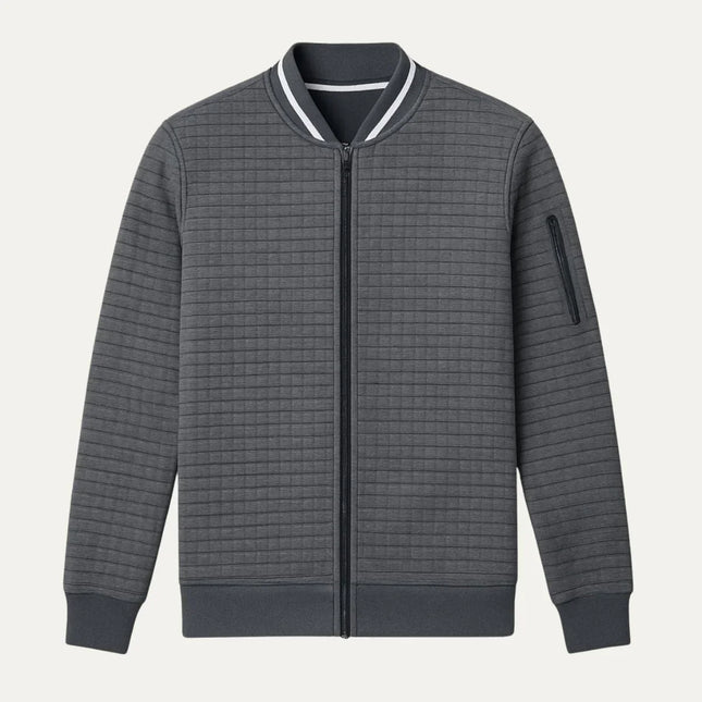 Men's Zip-Up Cotton Cardigan