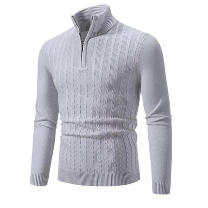 Men's Half Zip Jumper Wool Blend