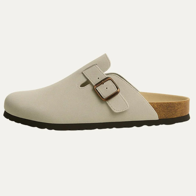 Men's Suede Clogs Grey - Relaxed Old Money Style