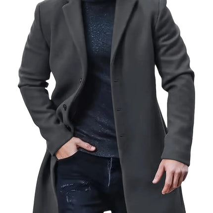 Men's Elegant Single Breasted Winter Jacket