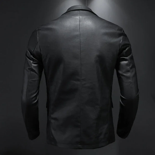 Men's Jacket Turned-Up Collar