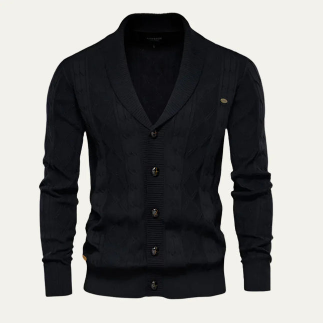 Men’s Elegant Cardigan Wool Blend