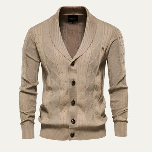 Men’s Elegant Cardigan Wool Blend