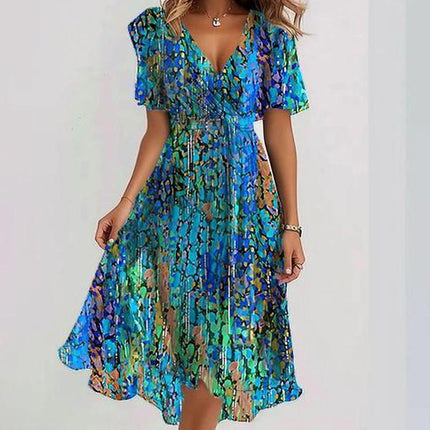 Women's Floral Dress Polyester All-Season