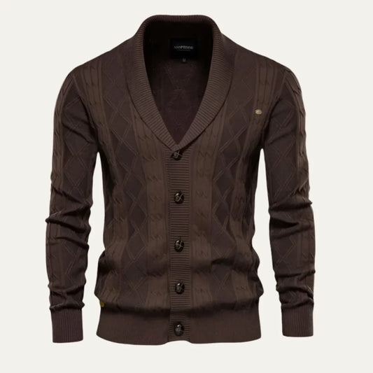 Men’s Elegant Cardigan Wool Blend