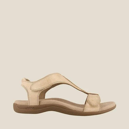 Women's Adjustable Leather Orthopedic Sandals with Arch Support