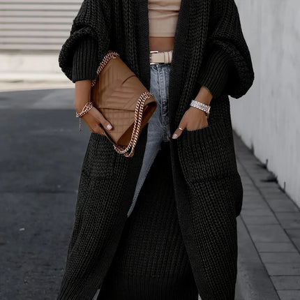 Women's Knit Cardigan with Pockets for Casual Everyday Wear