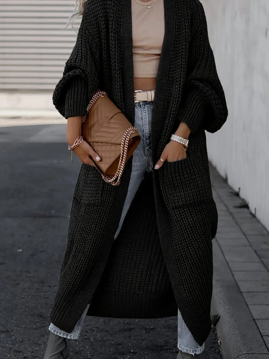 Women's Knit Cardigan with Pockets for Casual Everyday Wear