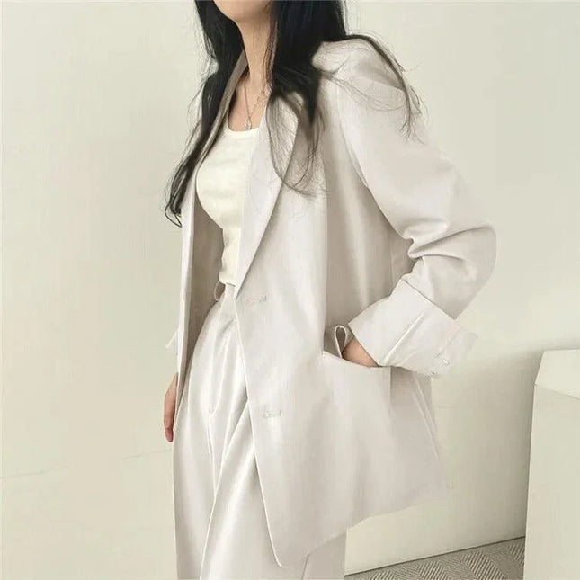 Women's Oversized Blazer And High-Waisted Trousers Tailored Fit