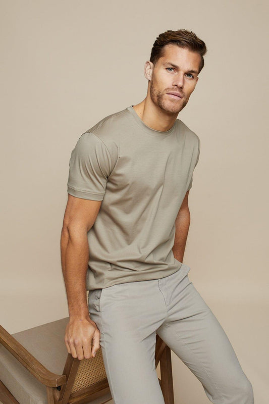 Men’s Short Sleeve Crew Neck T-Shirt Cotton Blend Relaxed Fit