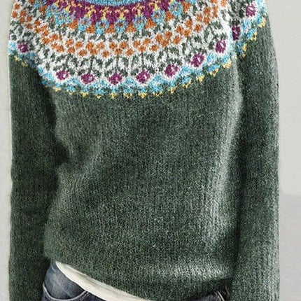 Women's Textured Sweater Elegant Fabric