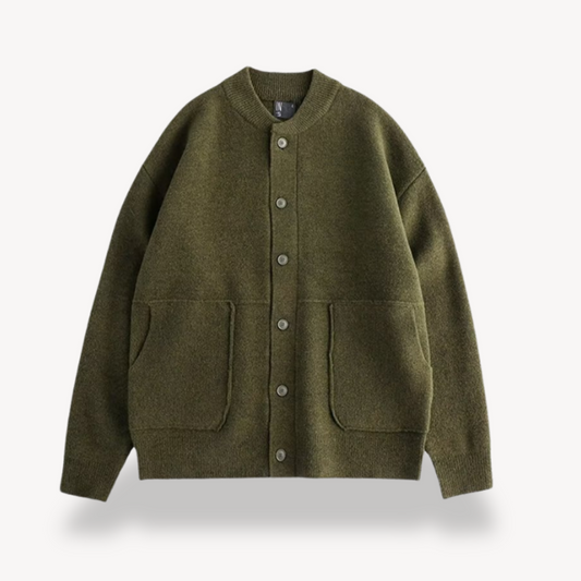Men's Wool Cardigan Button-Up