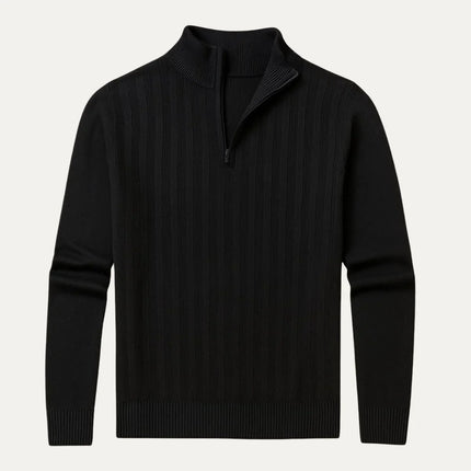 Men's Half Zip Jumper Wool Blend
