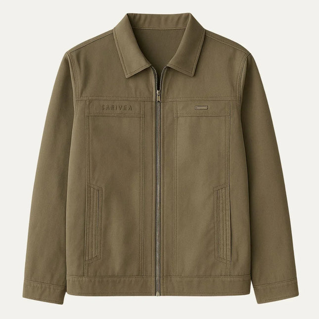 Men's Zip Front Harrington Jacket Cotton