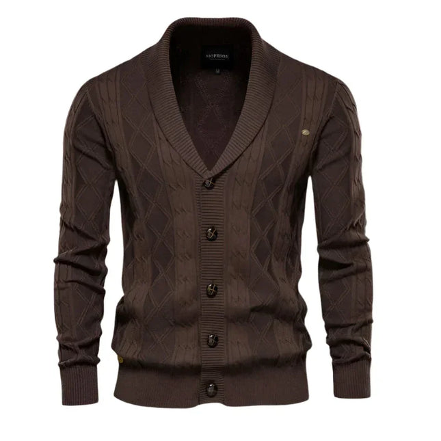 Men’s Elegant Cardigan Wool Blend