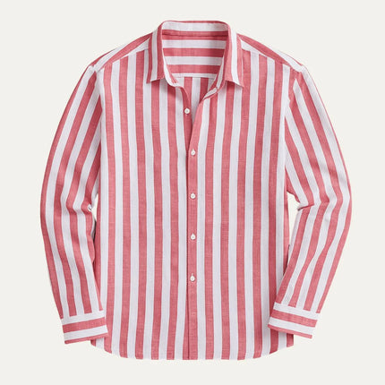 Men's Striped Linen Shirt
