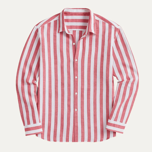 Men's Striped Linen Shirt