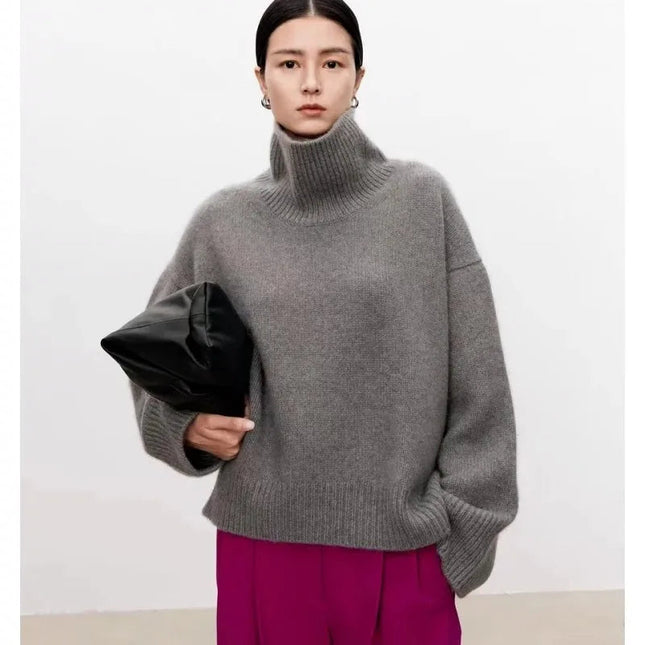 Women's Turtleneck Sweater Wool