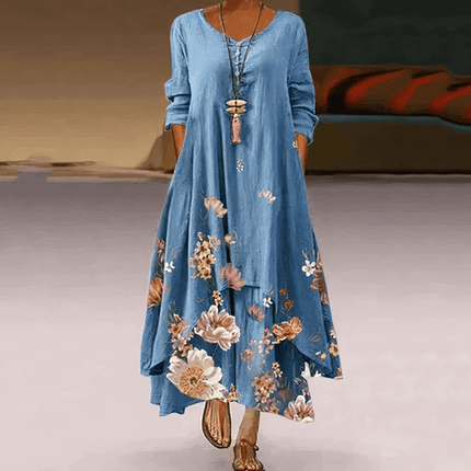 Women's Cotton Dress - Elegant, Sustainable, Breathable, All-Season Essential