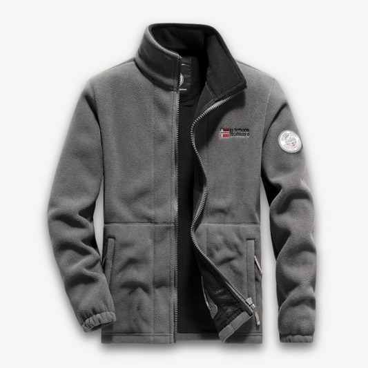 Men's Fleece Jacket Full-Zip Warm Winter Outdoor Coat