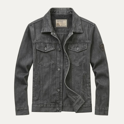 Men's Cargo Jacket Suede Vintage Lightweight