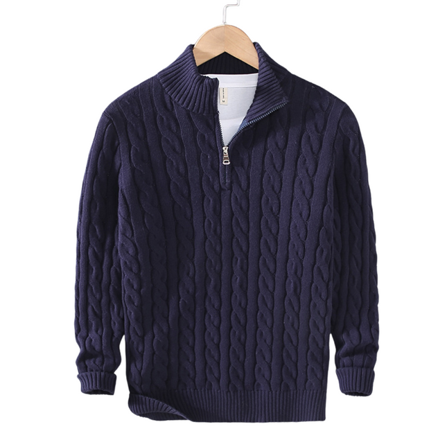 Men's Half-Zip Sweater Merino Wool