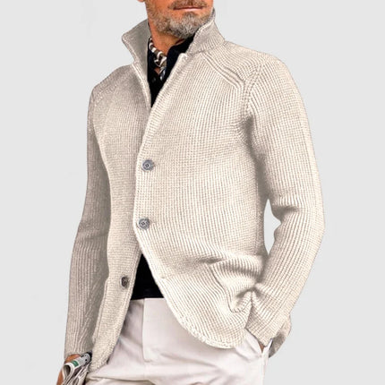 Men's Knitted Cardigan Classic Button-Up Sweater