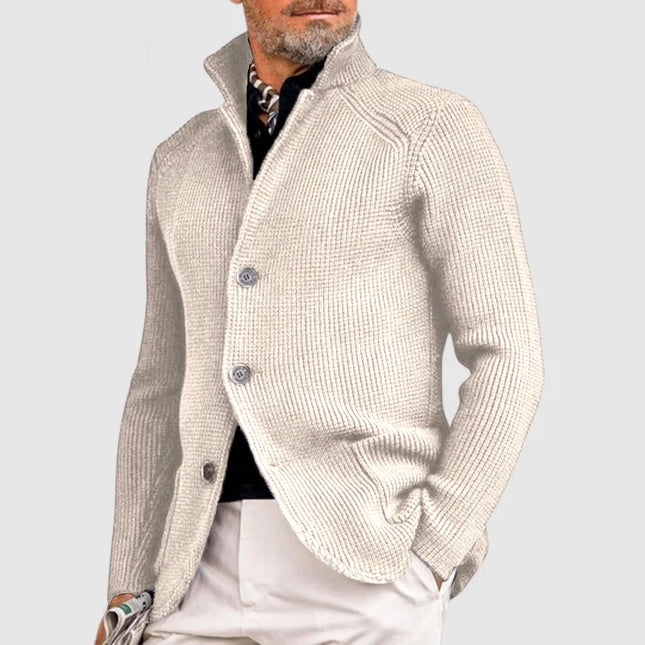 Men's Knitted Cardigan Classic Button-Up Sweater