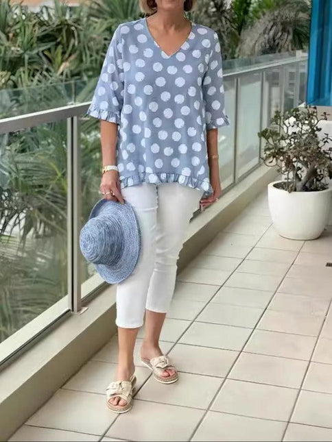 Women's Vintage Retro Print Top