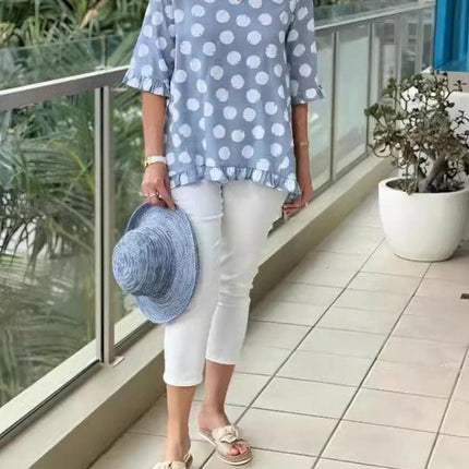 Women's Vintage Printed Casual Top