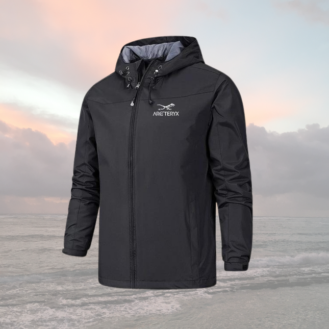 Men’s Lightweight Hooded Windbreaker Jacket
